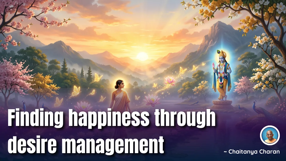 Finding happiness through desire management