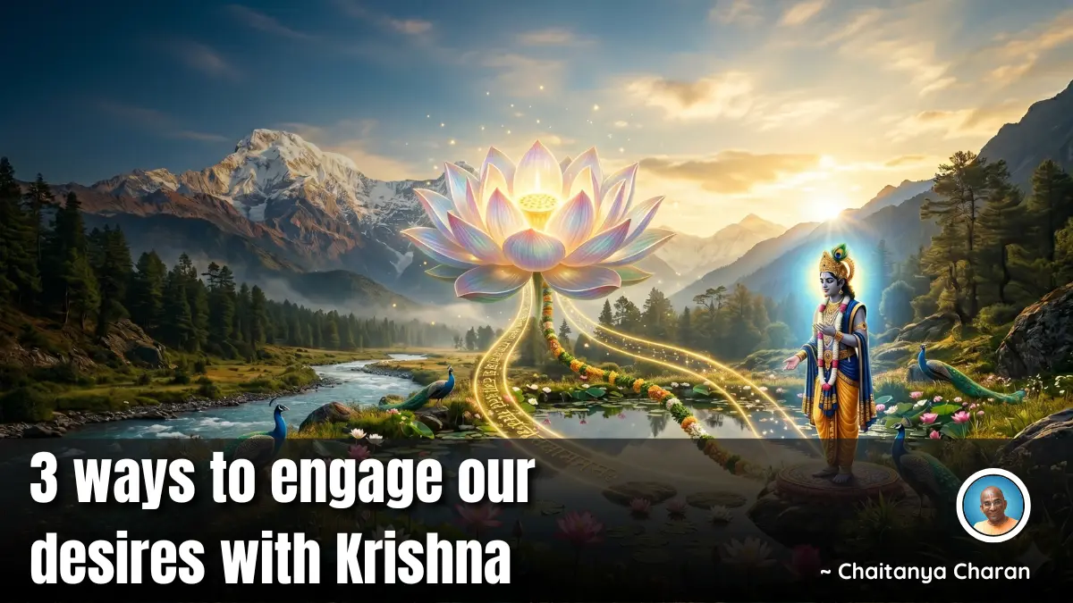 3 ways to engage our desires with Krishna